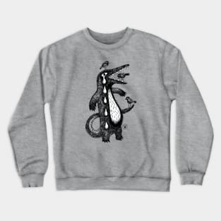 Cry crocodile tears (Black) Crewneck Sweatshirt